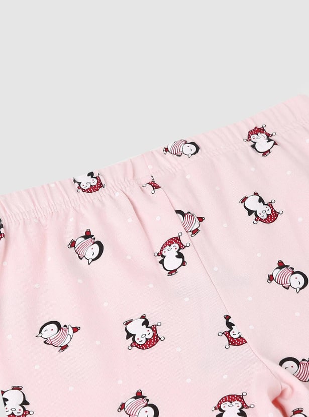 Girls Printed Full-Length Leggings