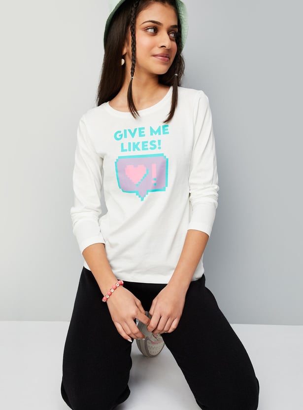 Girls Graphic Printed T-shirt