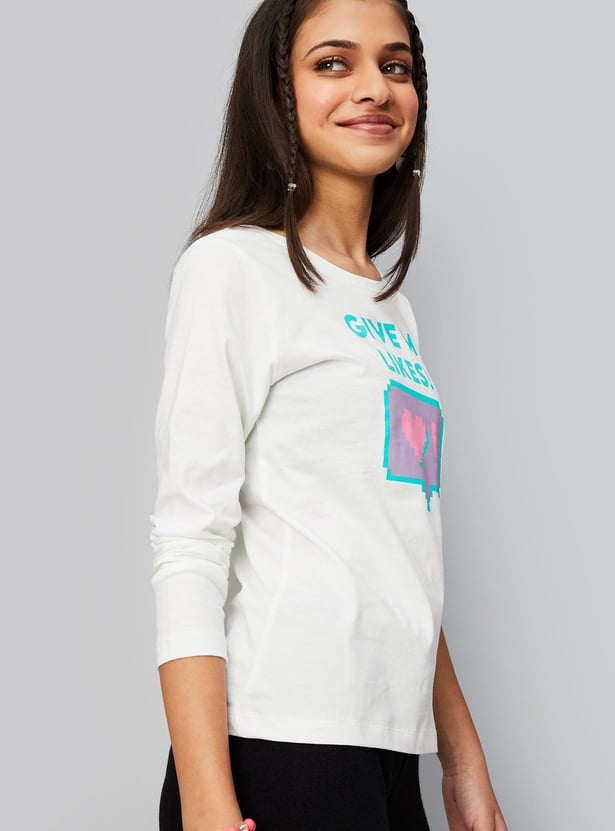 Girls Graphic Printed T-shirt