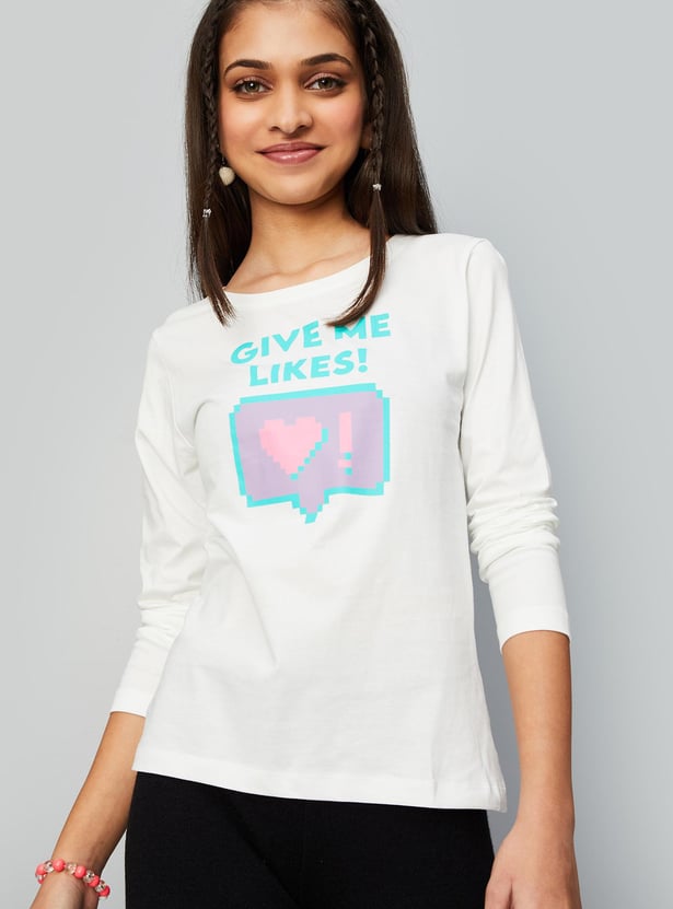 Girls Graphic Printed T-shirt