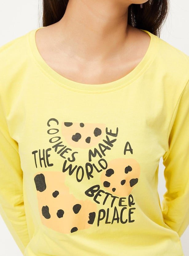 Girls Graphic Printed T-shirt