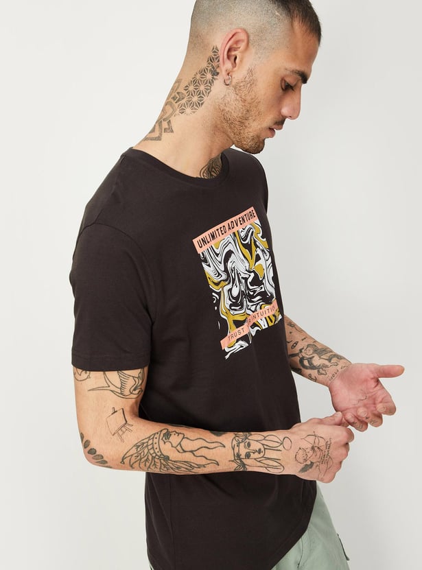 Men Graphic Printed T-shirt