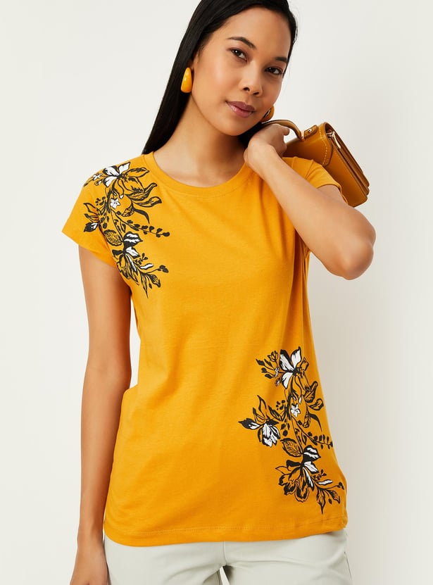 Women Floral Printed T-shirt