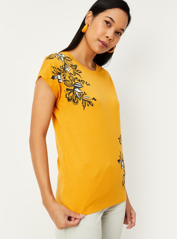 Women Floral Printed T-shirt