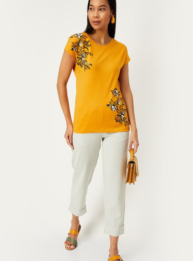 Women Floral Printed T-shirt