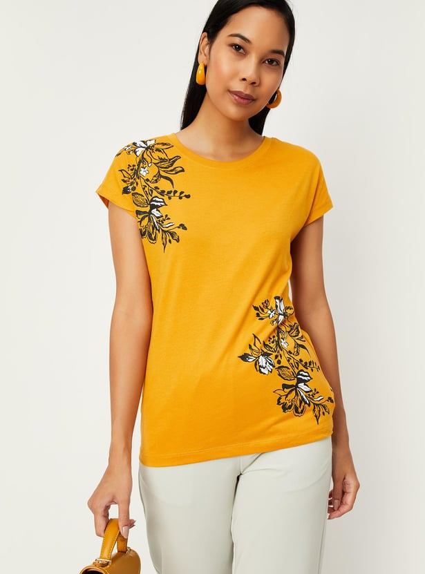 Women Floral Printed T-shirt