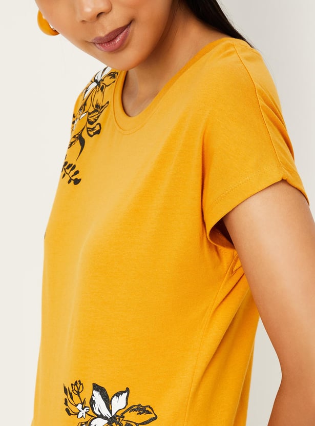 Women Floral Printed T-shirt