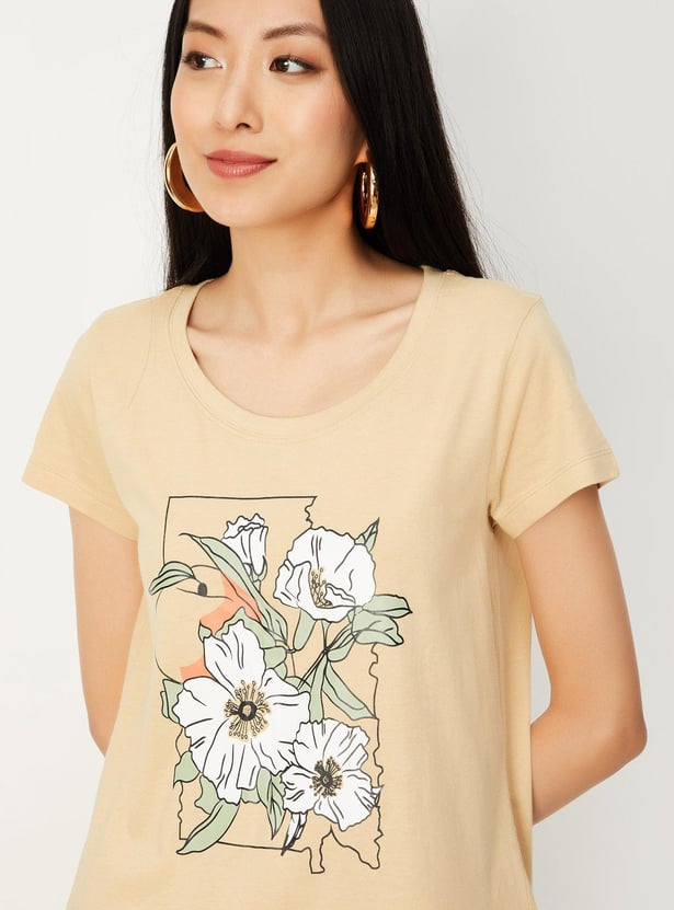 Women Floral Printed T-shirt
