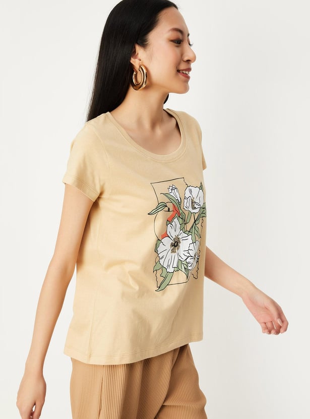 Women Floral Printed T-shirt