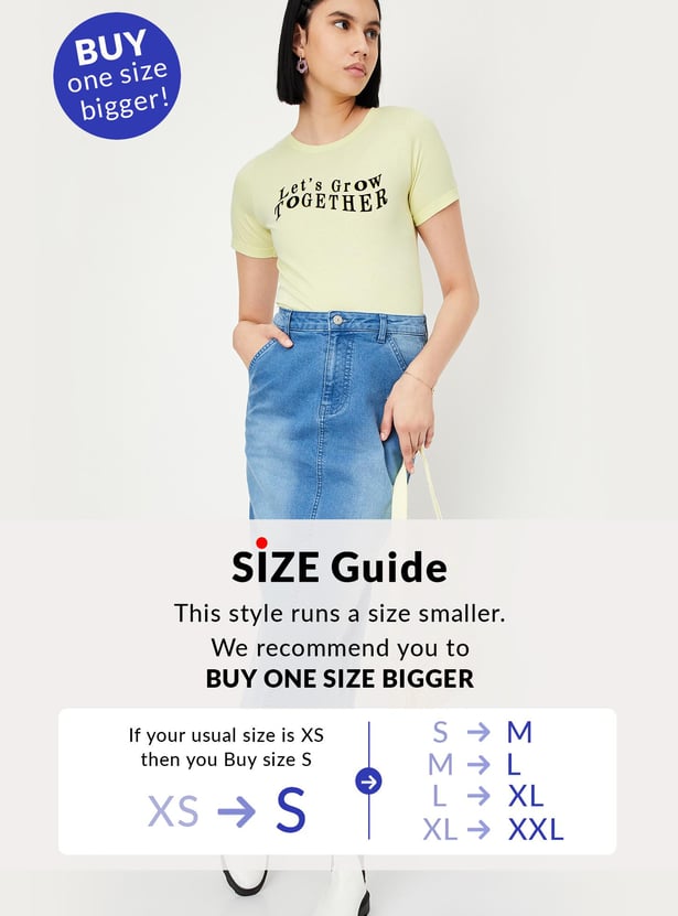 Women Typographic Printed T-shirt