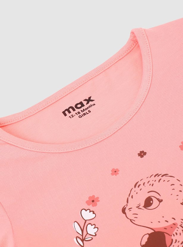 Girls Graphic Printed T-shirt