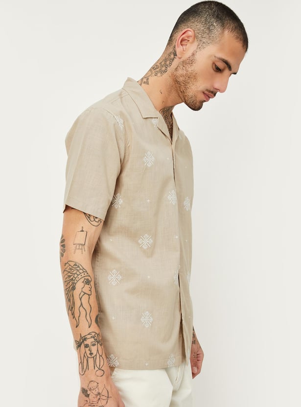 Men Embroidered Resort Shirt