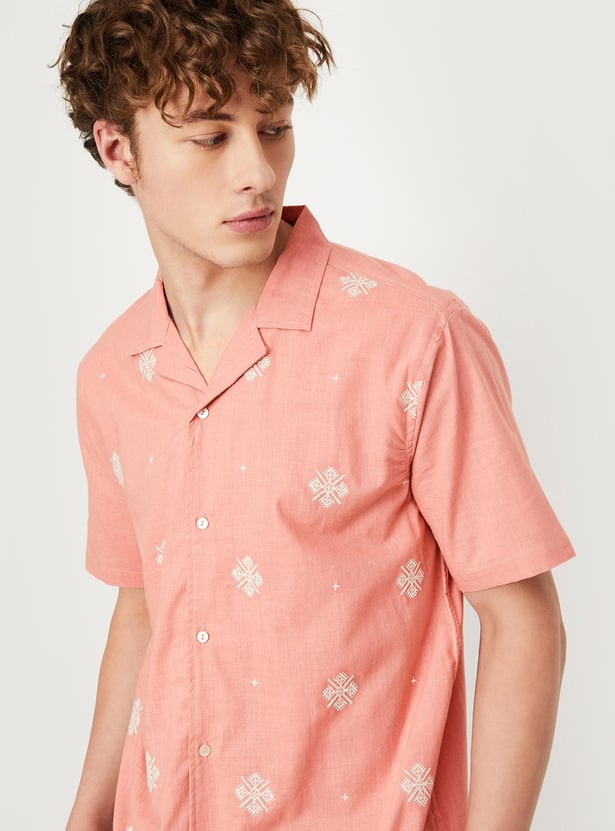 Men Embroidered Resort Shirt