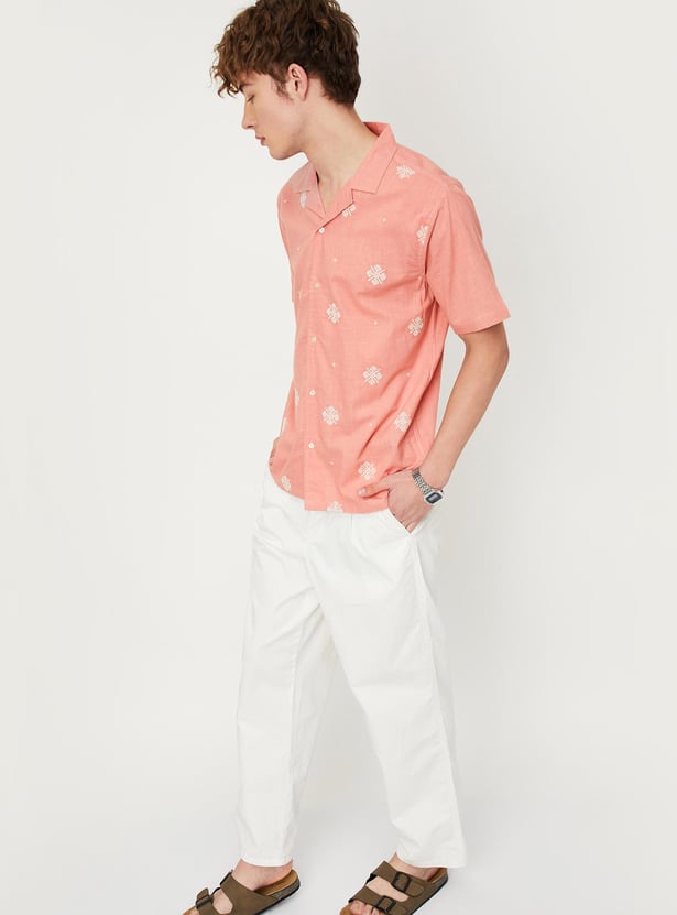 Men Embroidered Resort Shirt
