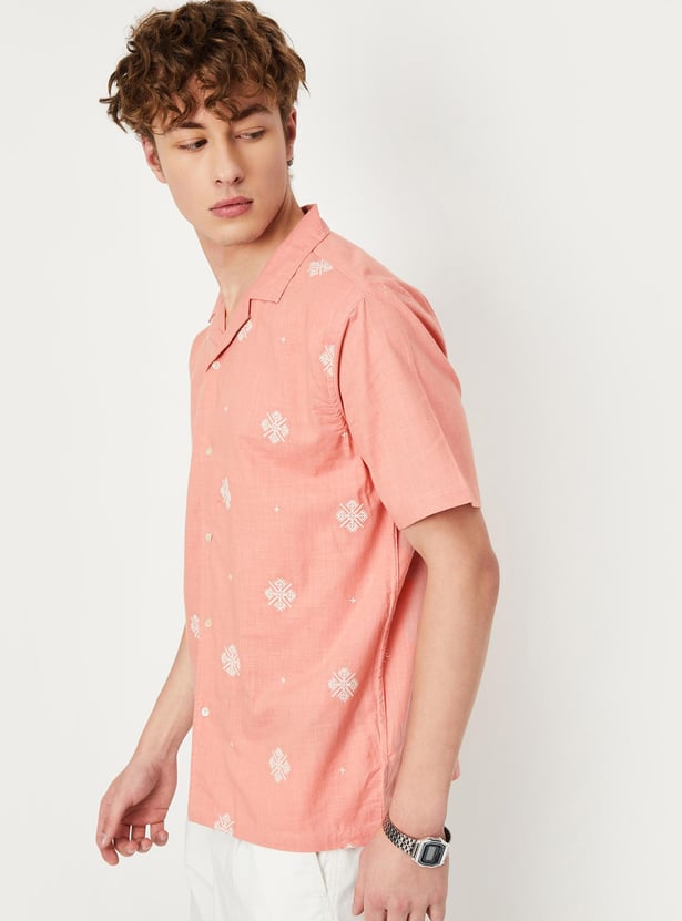 Men Embroidered Resort Shirt