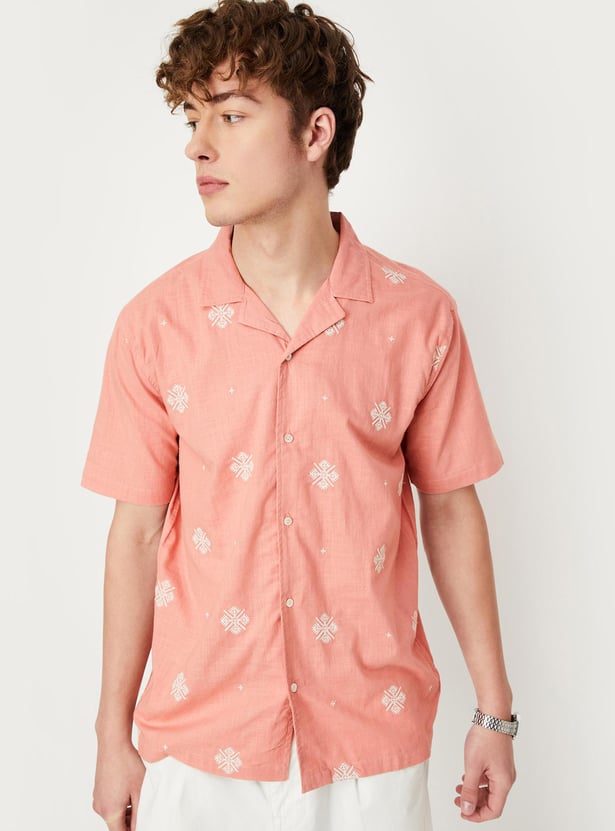 Men Embroidered Resort Shirt