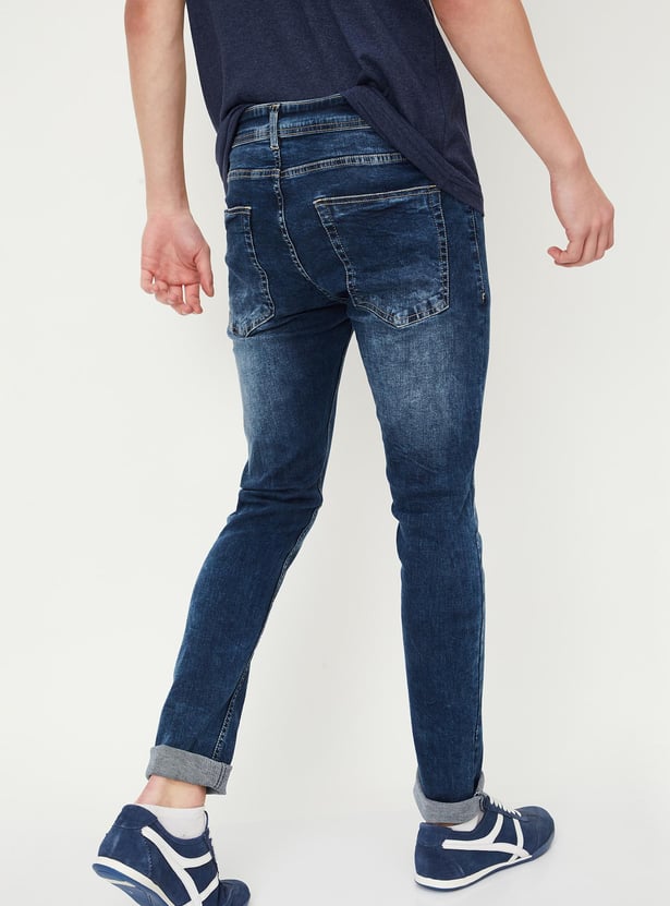 Men Regular Fit Washed Jeans