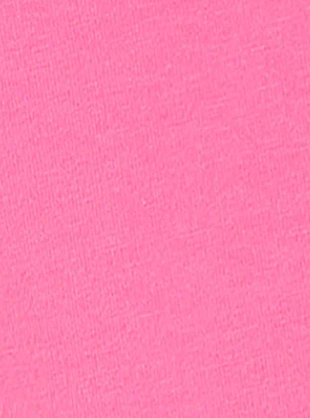 Girls Solid 3/4th Leggings