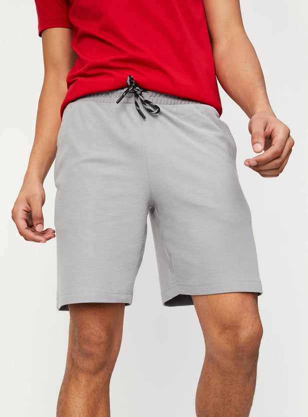 Men Knit Lounge Shorts