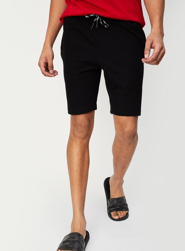 Men Knit Lounge Shorts