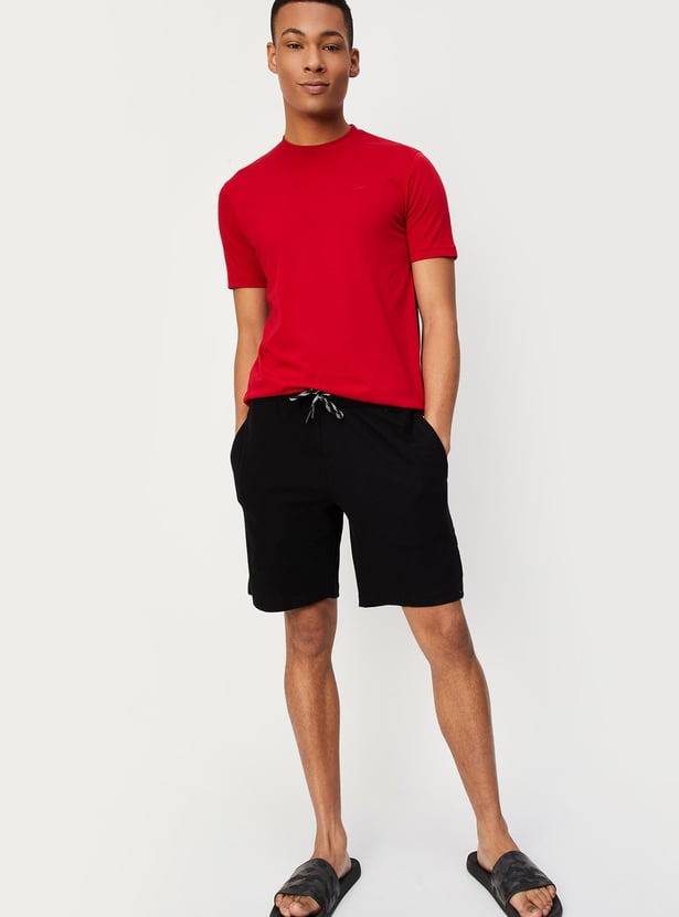 Men Knit Lounge Shorts