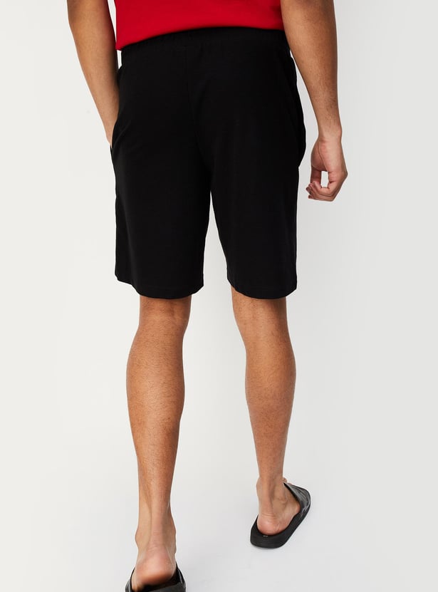 Men Knit Lounge Shorts