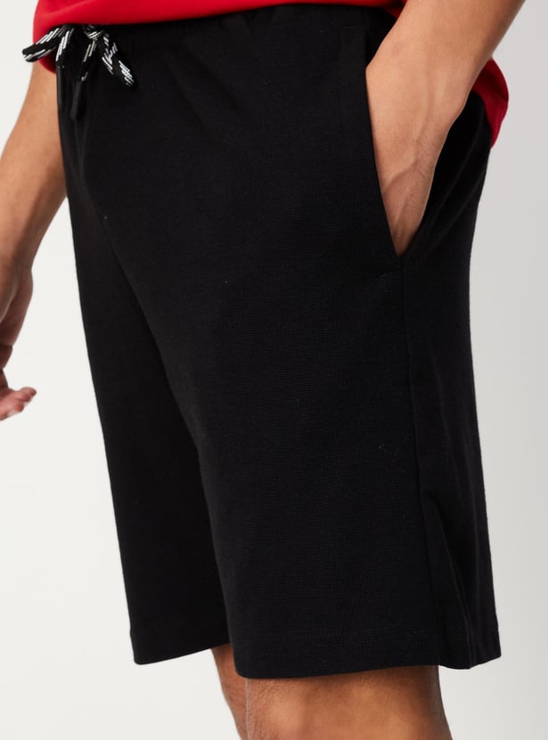 Men Knit Lounge Shorts