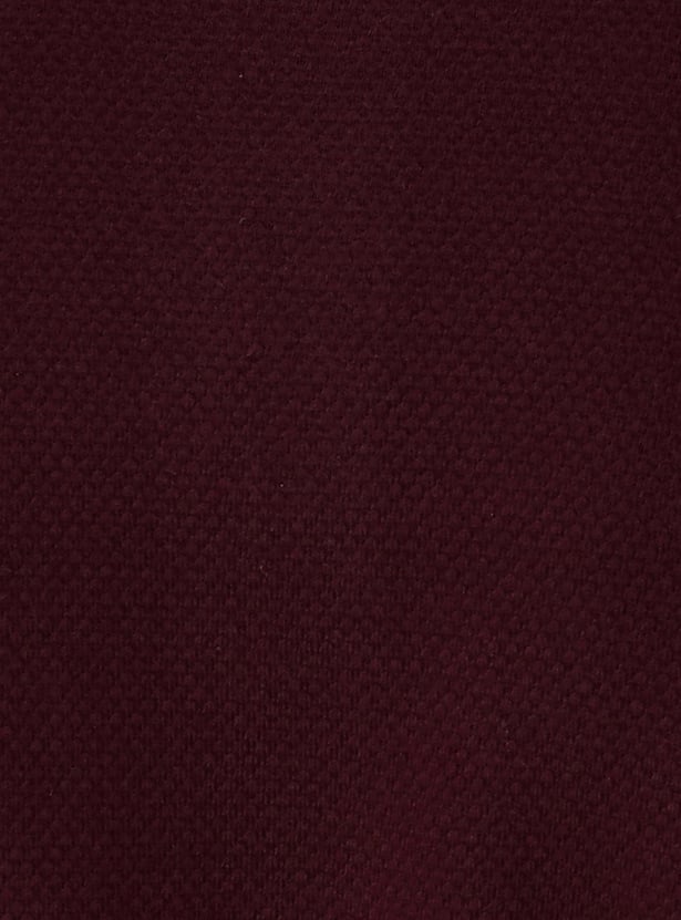 Men Textured Henley Neck T-shirt