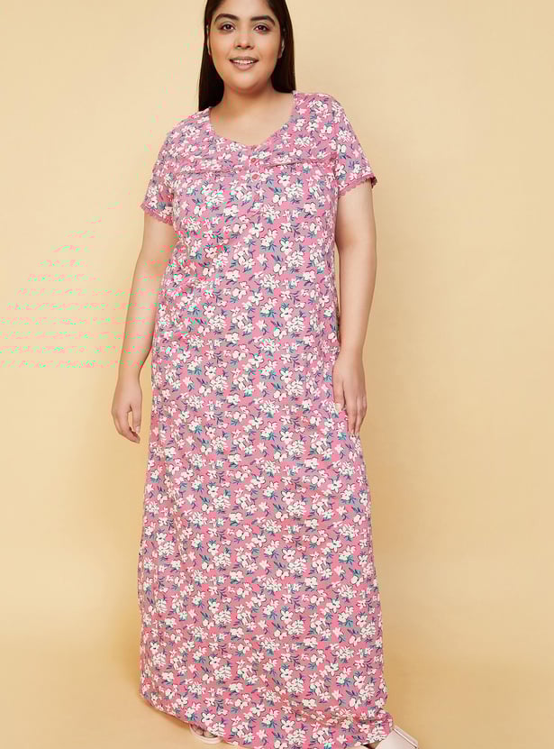Women Printed Nightgown