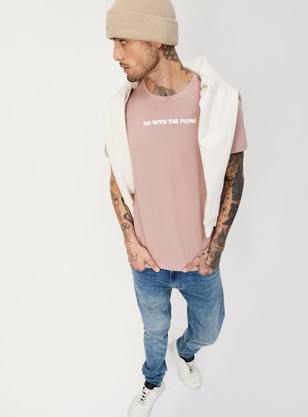 Men Typographic Printed T-shirt