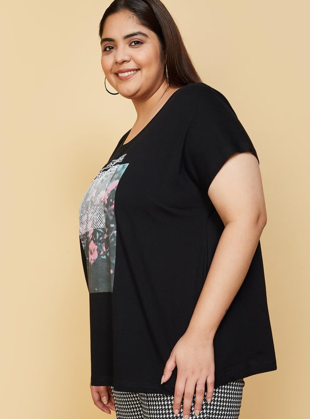 Women Graphic Printed T-shirt