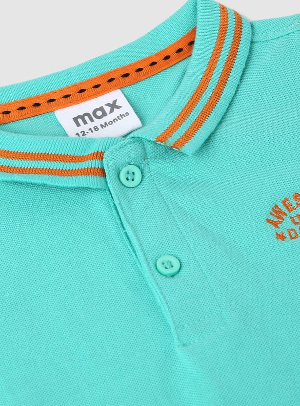 Boys Contrast Tipping Polo T-shirt
