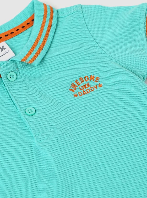 Boys Contrast Tipping Polo T-shirt