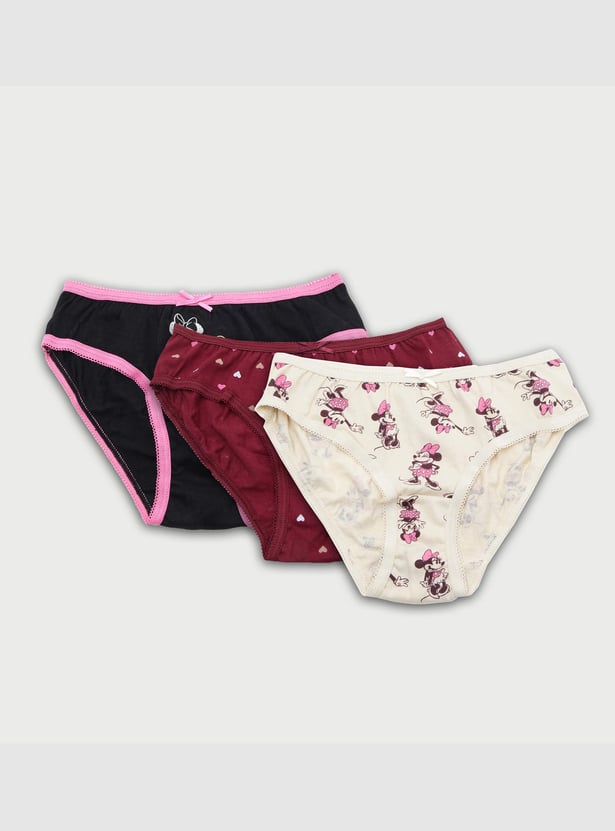 Girls Printed Panties - Pack of 3