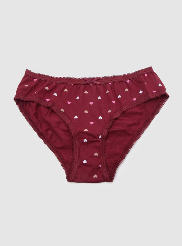 Girls Printed Panties - Pack of 3