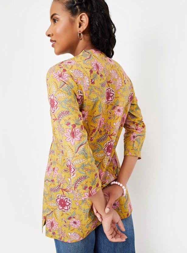 Buy Women Floral Printed Short Kurti Online at just Rs. 499.0 ...