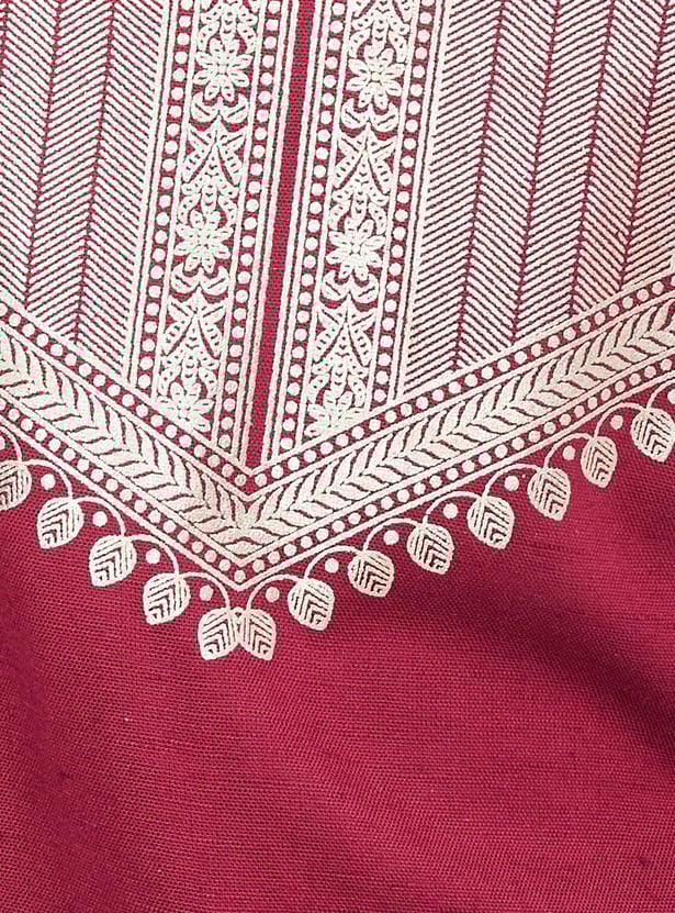 Women Foil Printed Straight Kurta