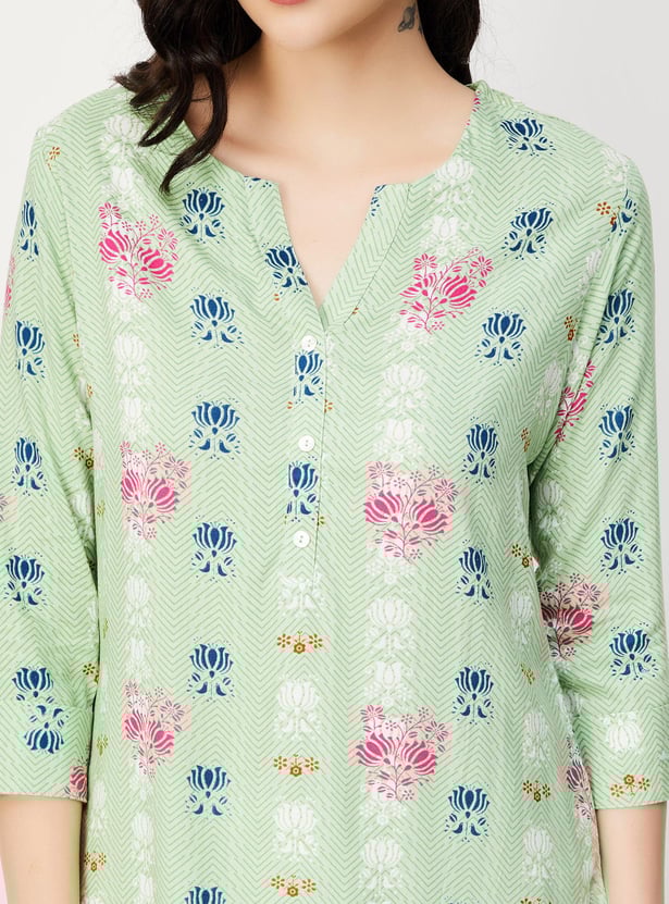 Women Printed Straight Kurta