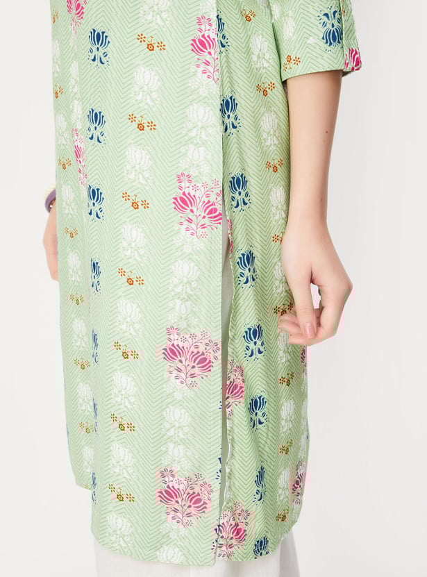 Women Printed Straight Kurta