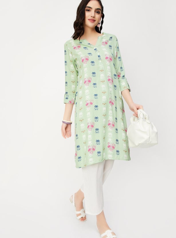 Women Printed Straight Kurta