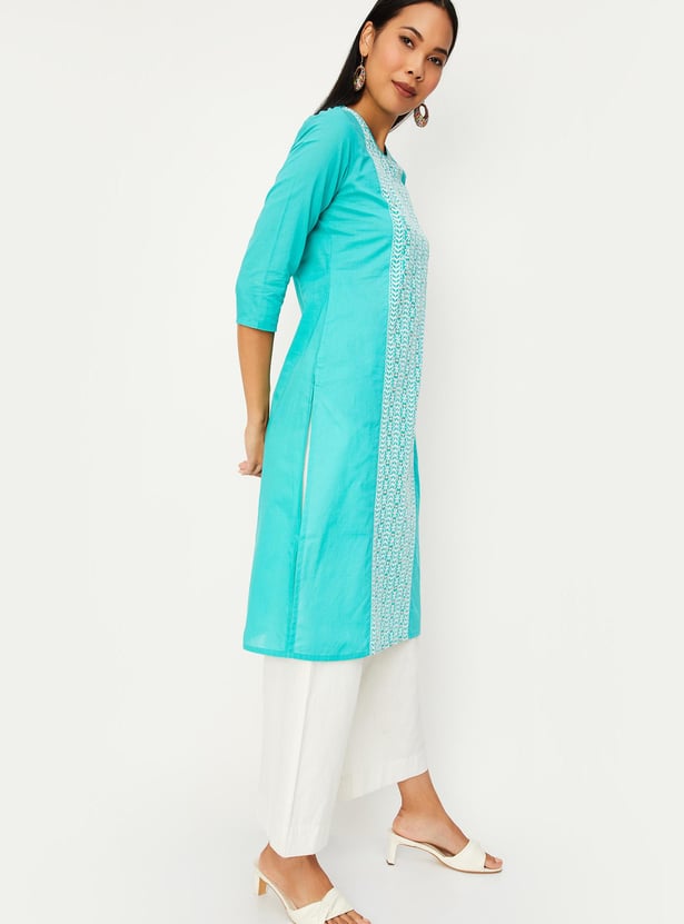 Embroidered Kurta-Bust 34
