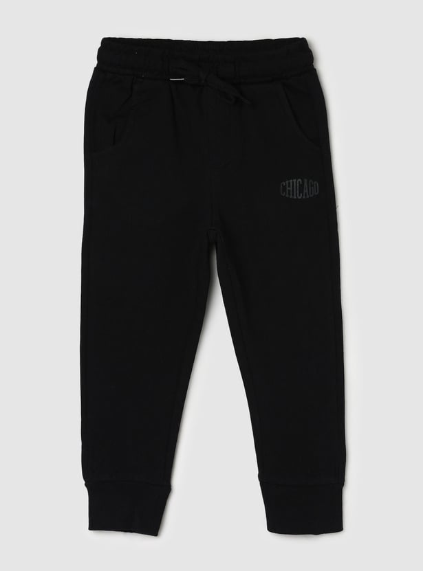 Boys Solid Elasticated Joggers