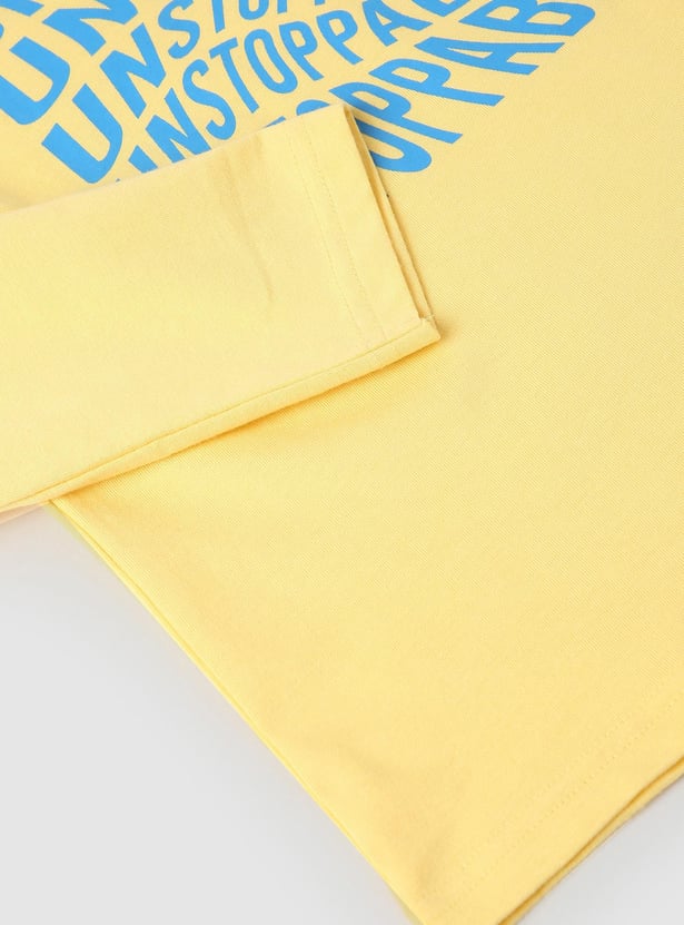 Boys Typographic Printed T-shirt