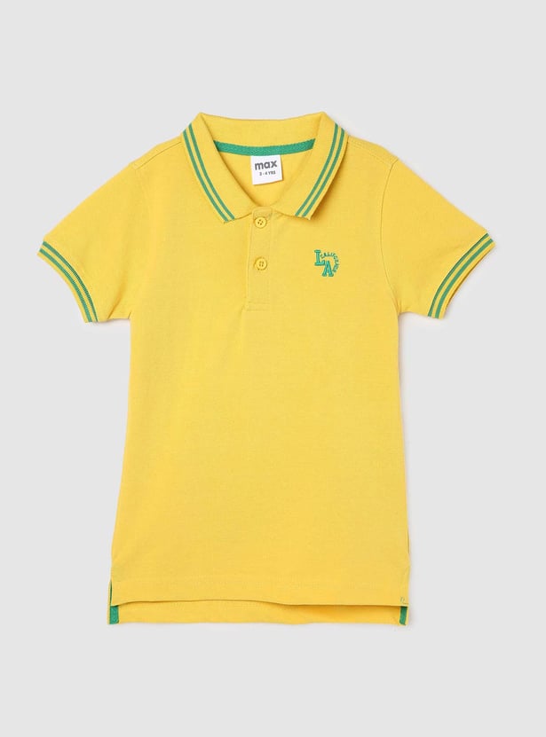 Boys Contrast Tipping Polo T-shirt