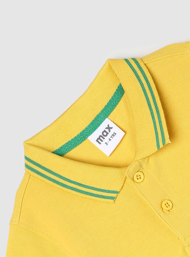 Boys Contrast Tipping Polo T-shirt