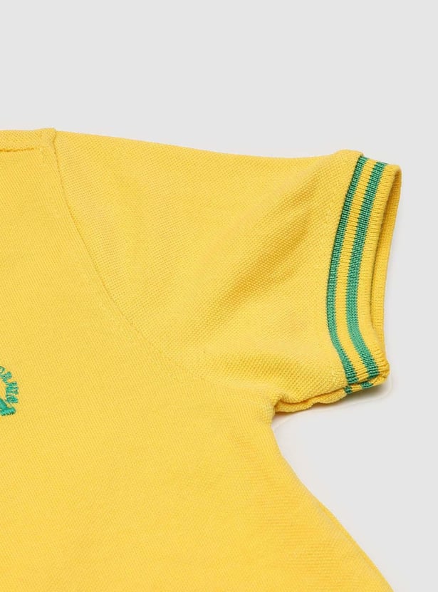 Boys Contrast Tipping Polo T-shirt