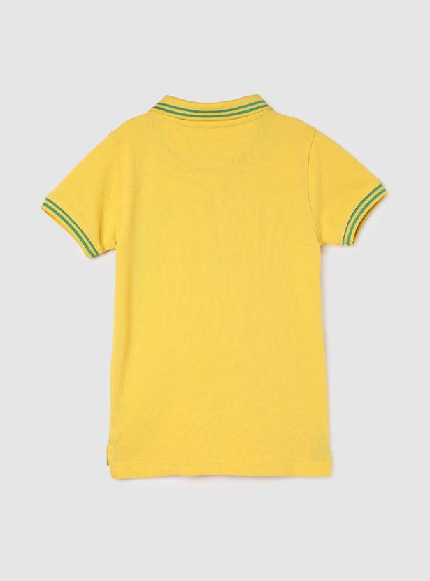 Boys Contrast Tipping Polo T-shirt