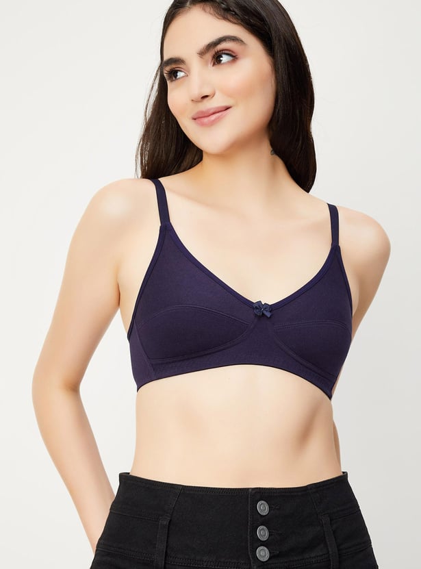 Women Solid Full Coverage Bra - Pack of 2