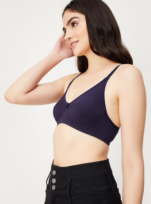 Women Solid Full Coverage Bra - Pack of 2