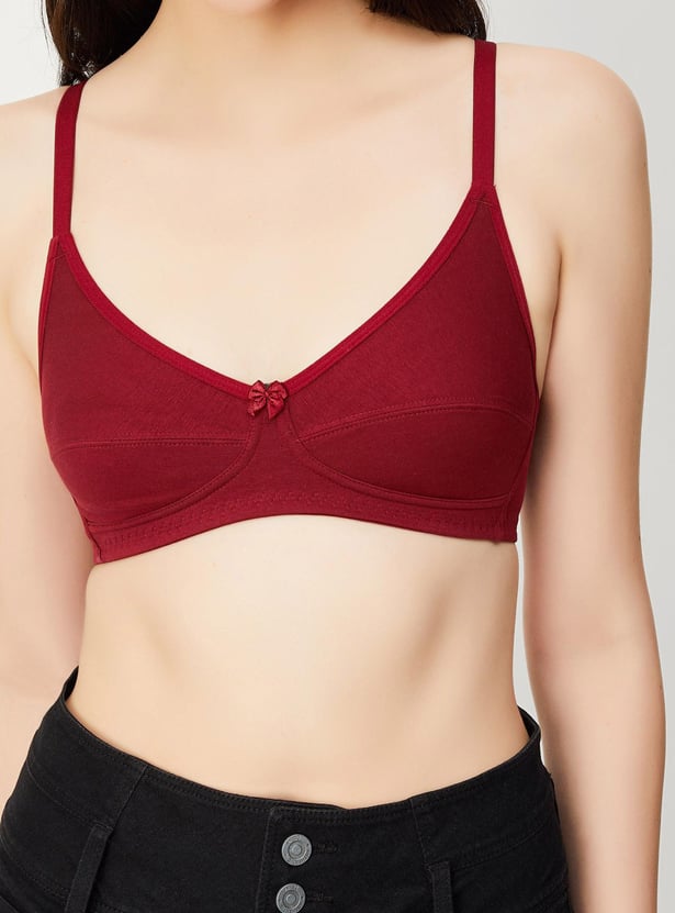 Women Solid Full Coverage Bra - Pack of 2